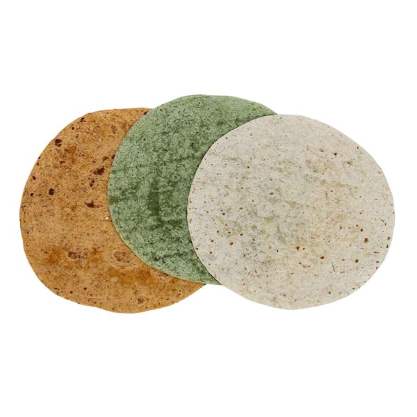 Mission Foods Variety Pack 12" Garlic Herb/Tomato Basil/Spinach Herb Wraps, PK72 9711 - main